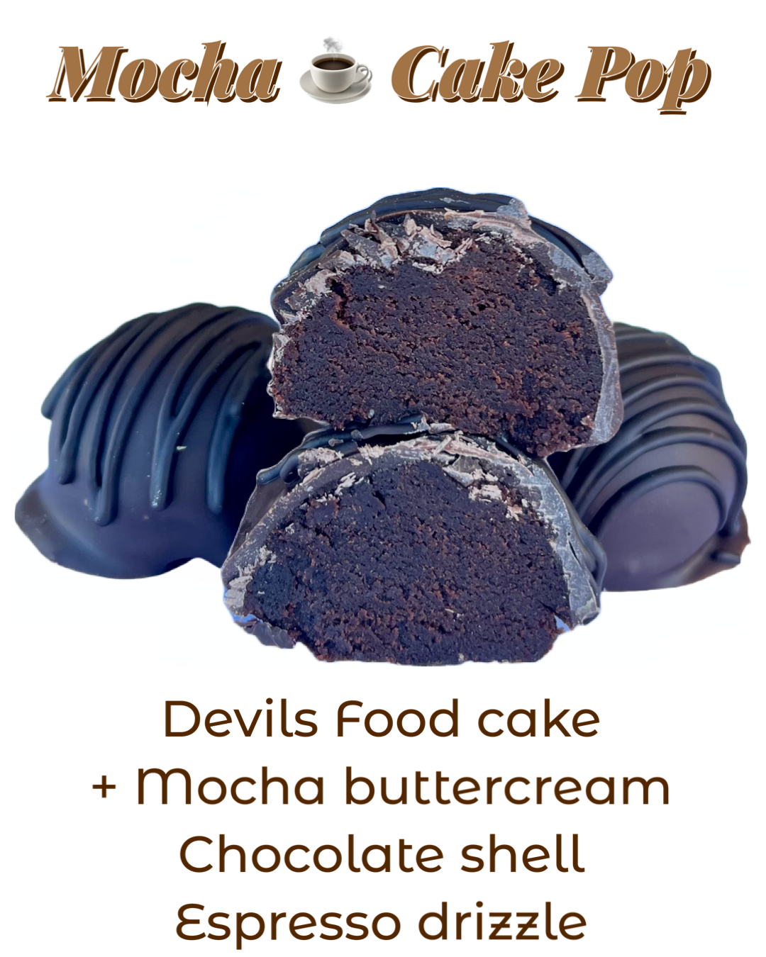 Mocha ☕️ cake pop