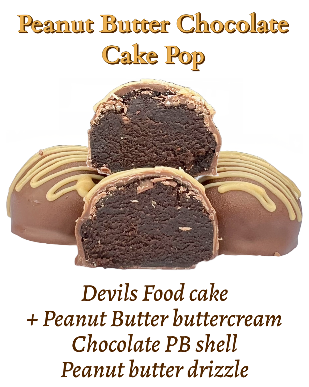 PB Chocolate cake pop