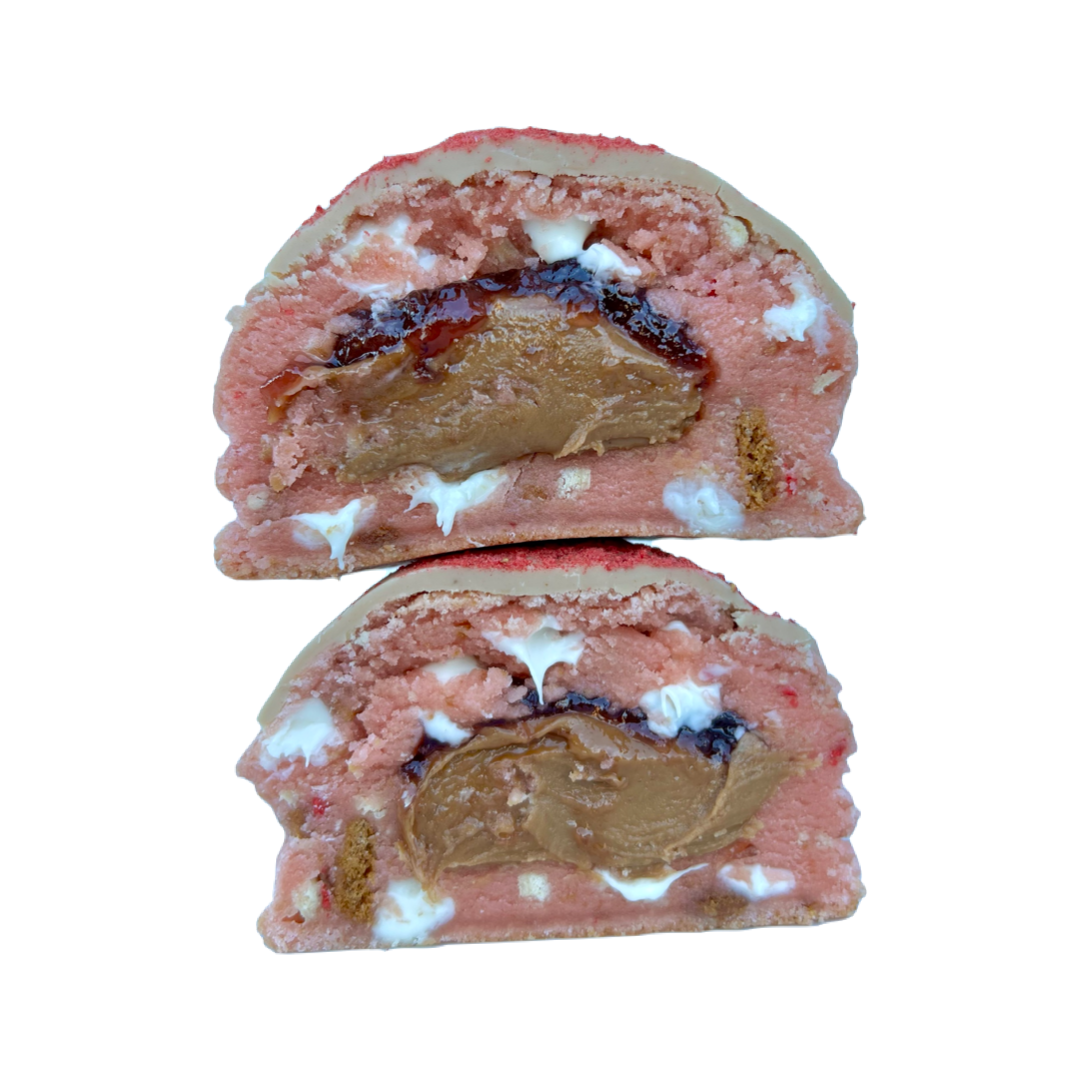Biscoff covered Strawberry