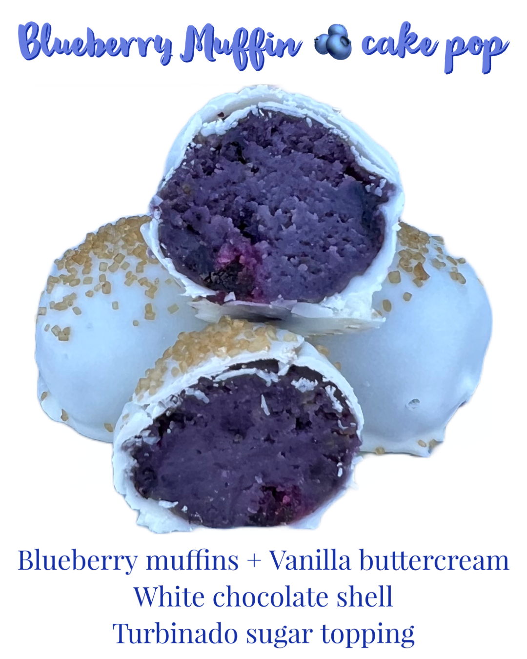 Blueberry Muffin 🫐 cake pop