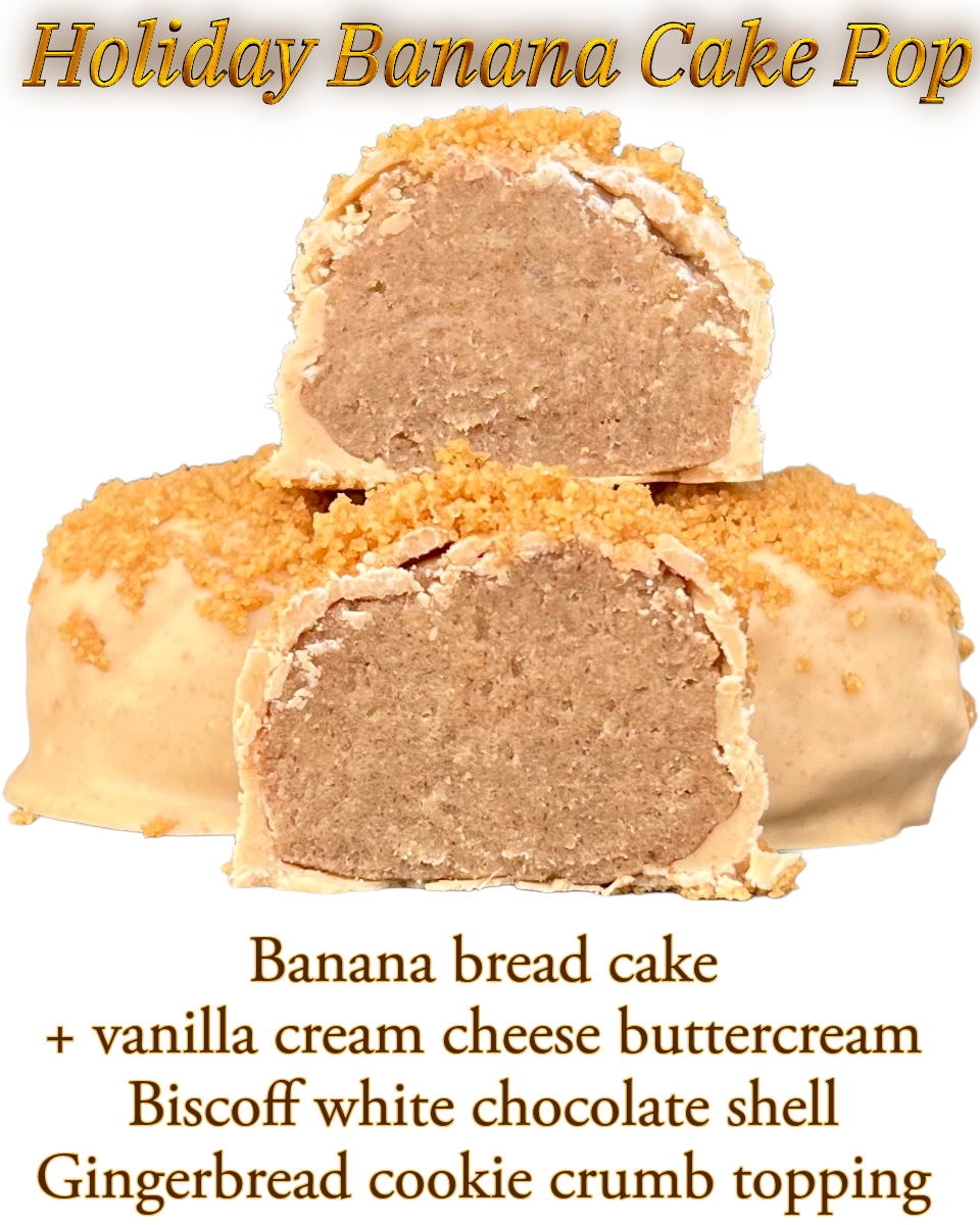 Holiday Banana 🍌 cake pop
