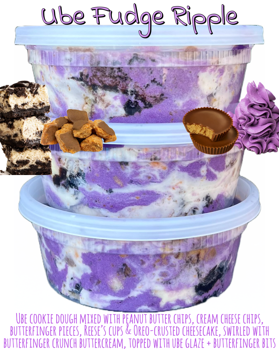 Ube Fudge Ripple