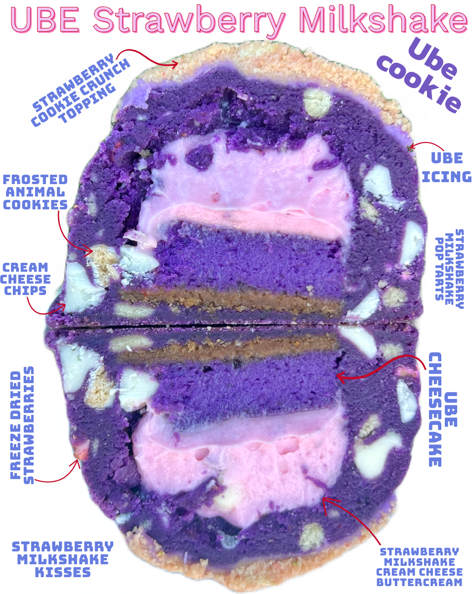 UBE Strawberry Milkshake