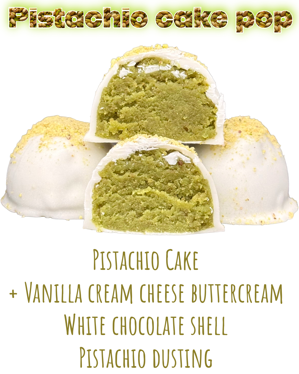 Pistachio cake pop