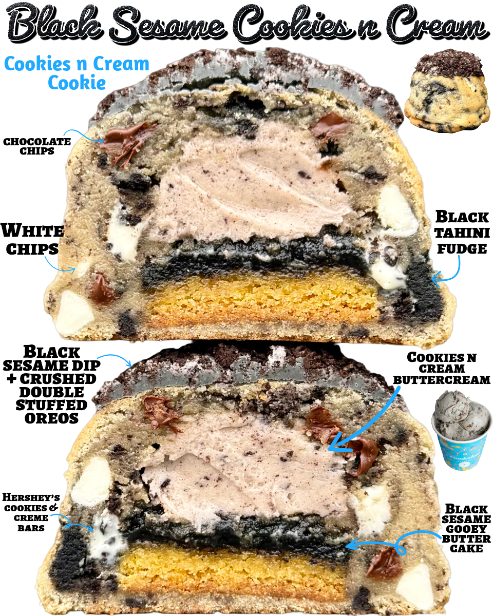 Black Sesame cookies n cream