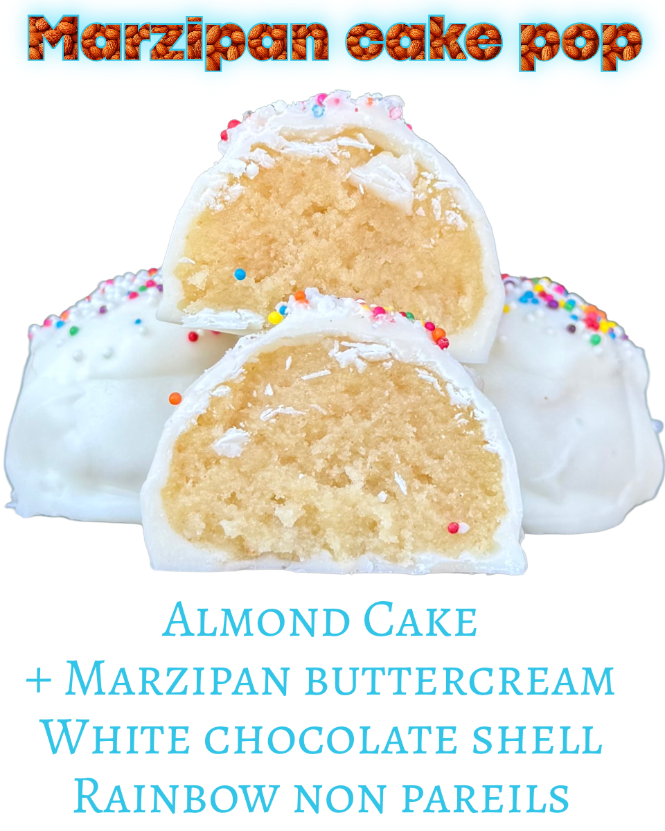 Marzipan cake pop