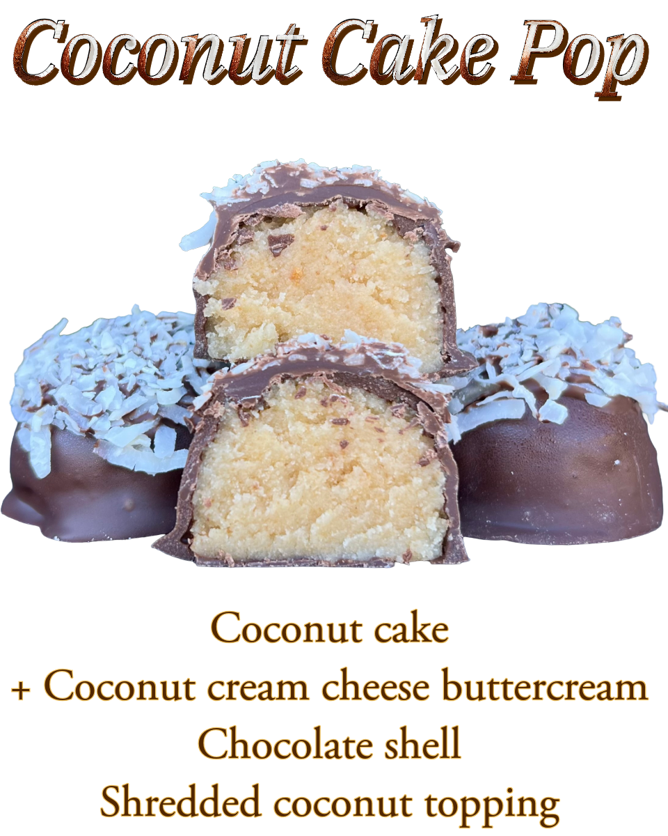 Coconut cake pop