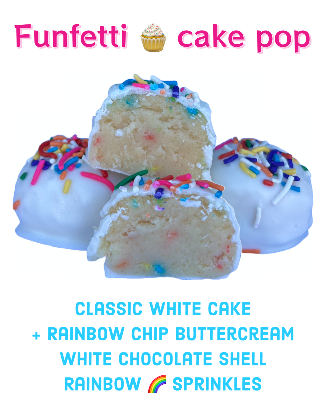 Funfetti 🧁 cake pop