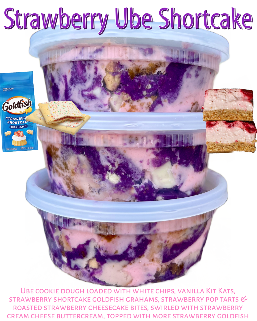 Strawberry Ube Shortcake