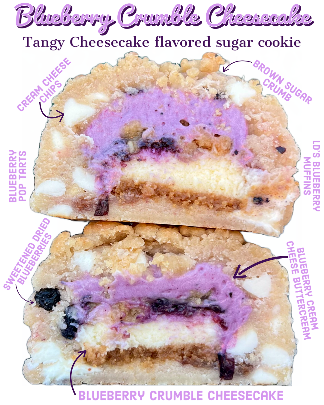 Blueberry Crumble Cheesecake