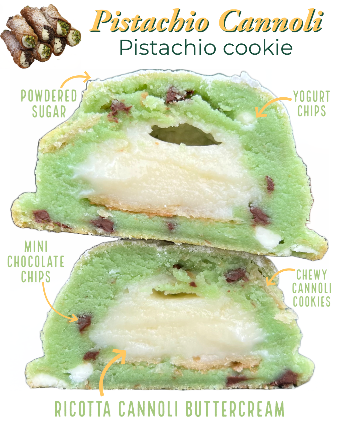 Pistachio Cannoli
