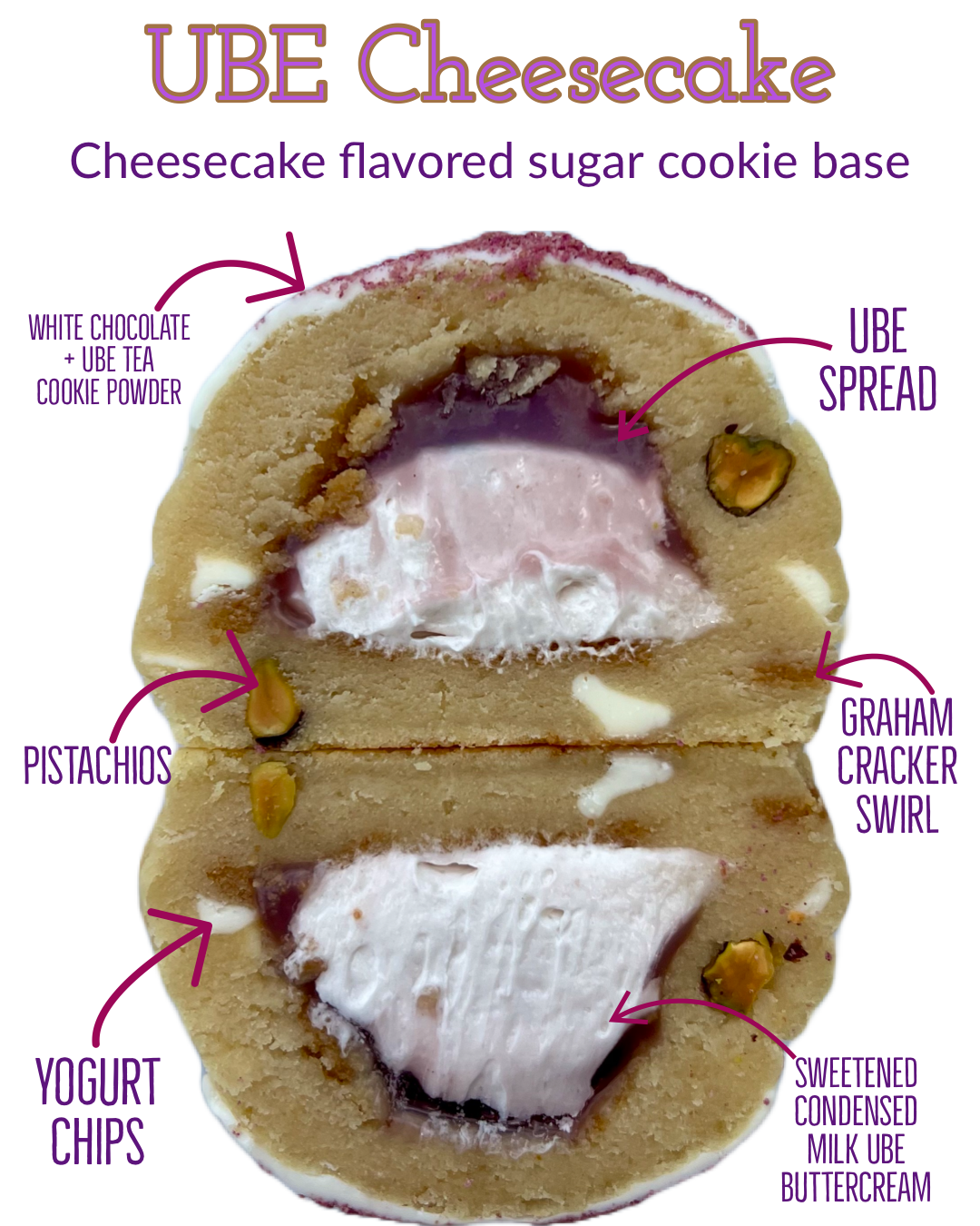 UBE cheesecake