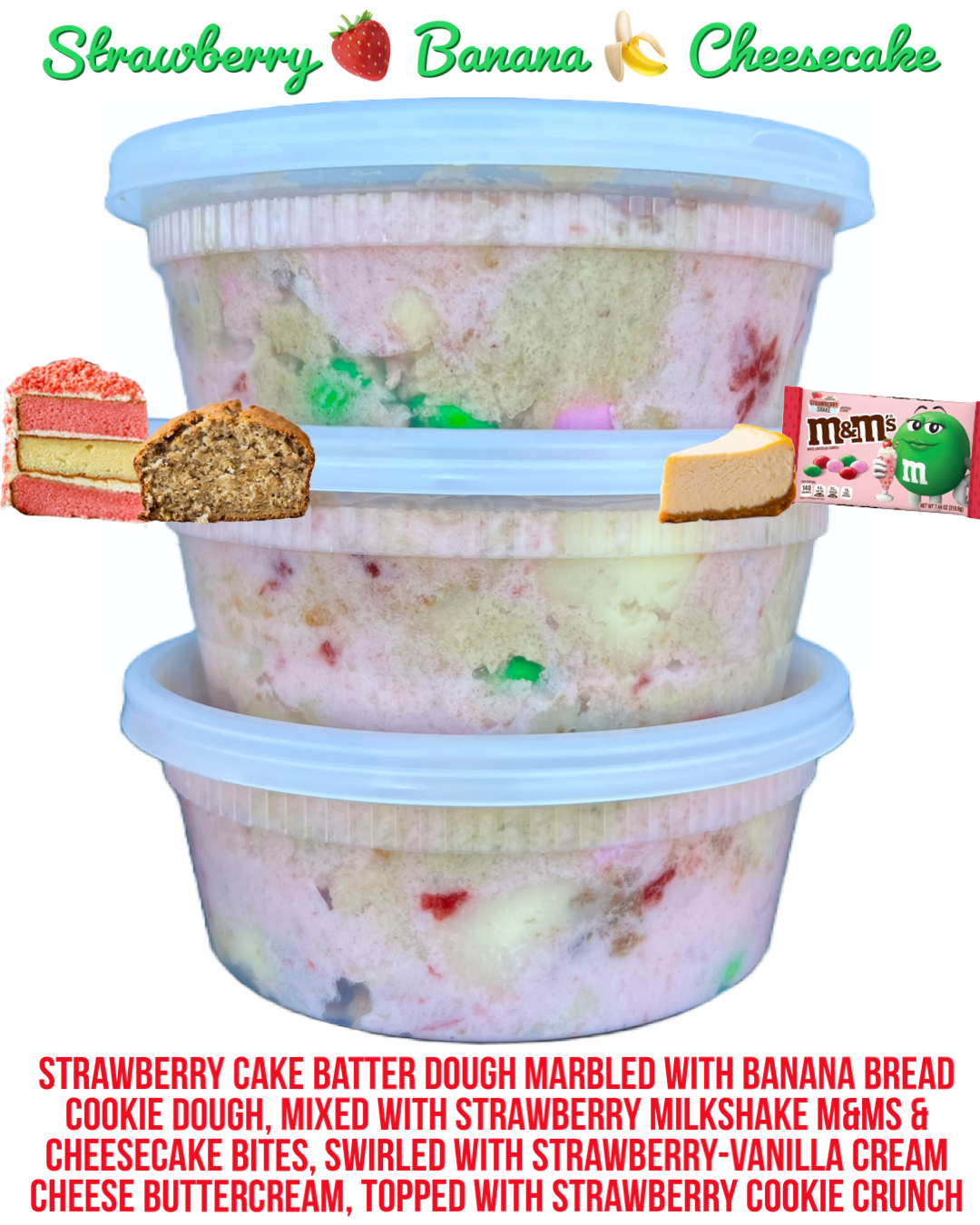 Strawberry 🍓 Banana 🍌 Cheesecake