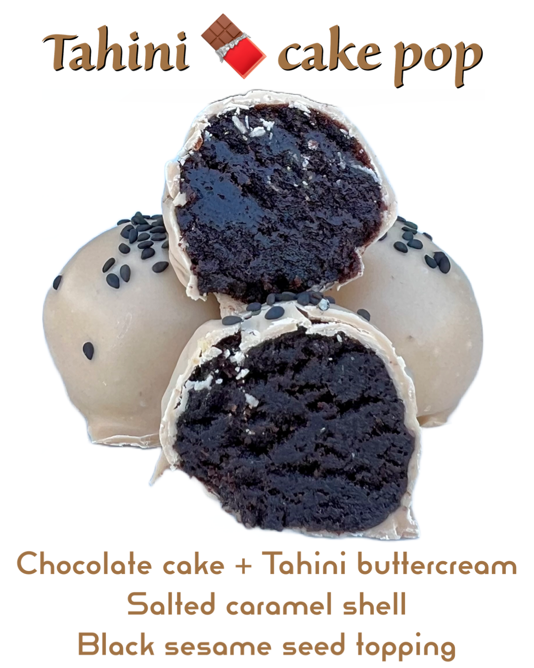 Tahini 🍫 cake pop