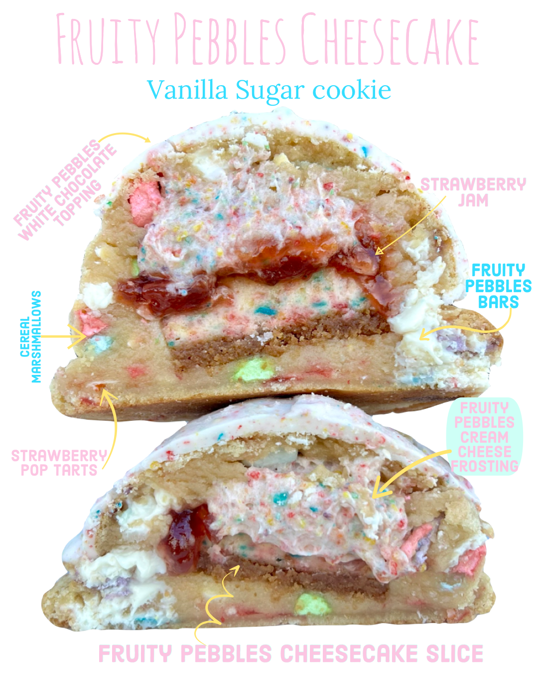XL Fruity Pebbles Cheesecake